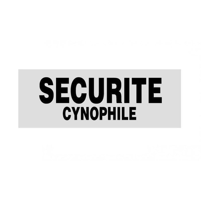 BANDEAU SÉCURITÉ - Insigne réfléchissant-Patrol Equipement-Blanc-Sécurité Cynophile-10 x 30 cm-Welkit