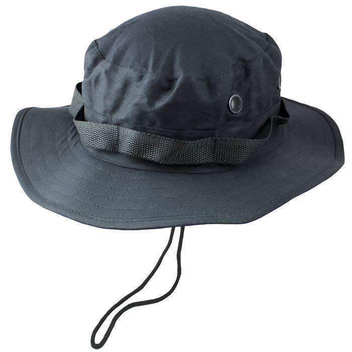 BOONIE HAT CLASSIC - Chapeau de brousse-Mil-Tec-Noir-XL-Welkit