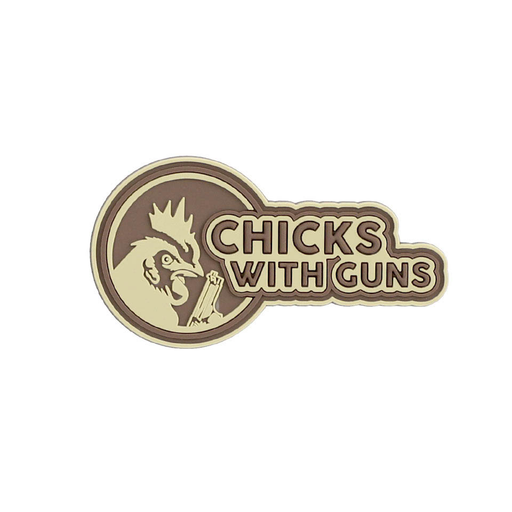 CHICKS WITH GUNS COYOTE - Morale patch-101 Inc-Coyote-Welkit