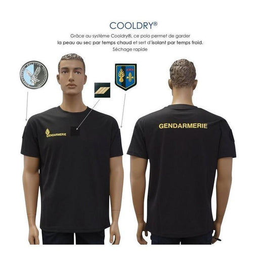 COOLDRY GENDARMERIE MOBILE - T-shirt imprimé-Patrol Equipement-Noir-L-Welkit