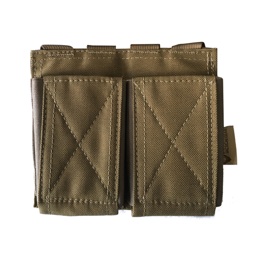 DOUBLE ELASTICATED MAG - Porte-chargeur ouvert-Bulldog Tactical-Coyote-Welkit