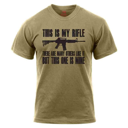 THIS IS MY RIFLE - T-shirt imprimé-Rothco-Coyote-S-Welkit